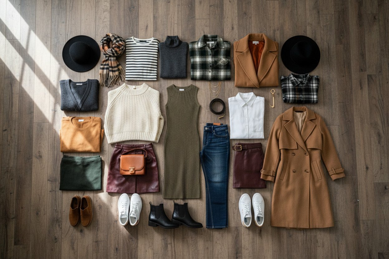 20 elementów jesiennej garderoby kapsułowej — pełna lista