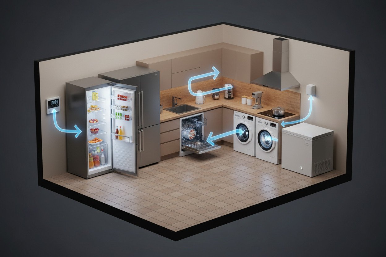 Duże AGD — gdzie naprawdę ucieka prąd w polskim domu