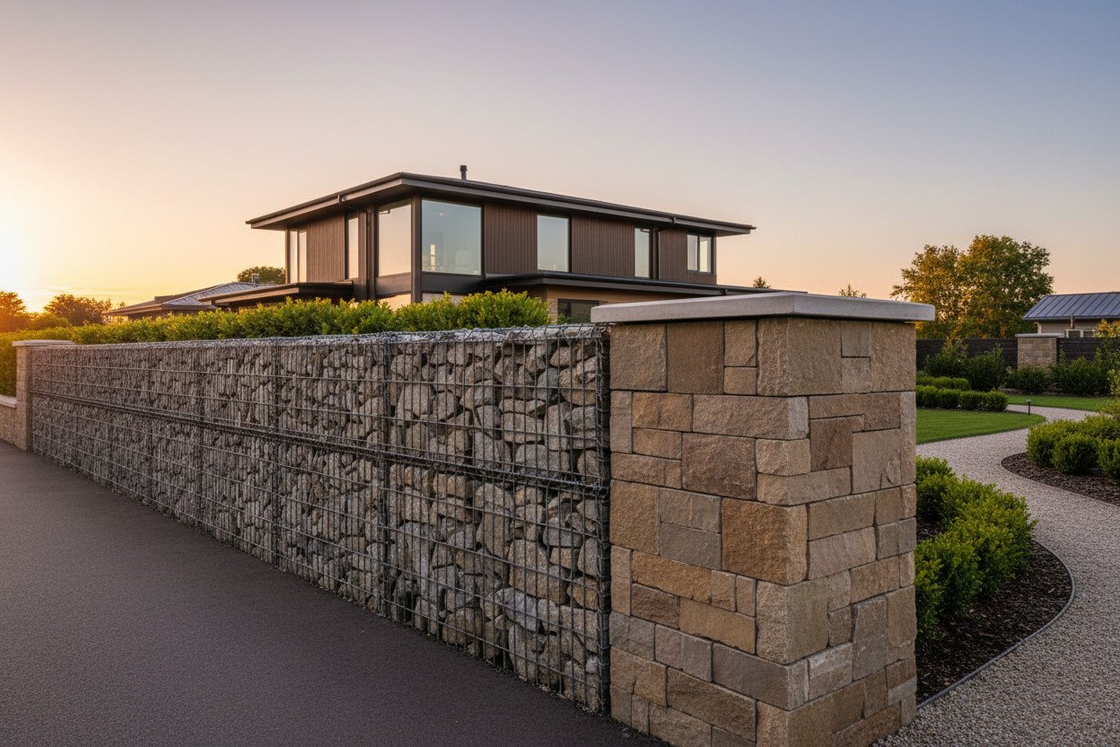 Gabionowe i murowane ogrodzenia — solidność i długi horyzont czasowy