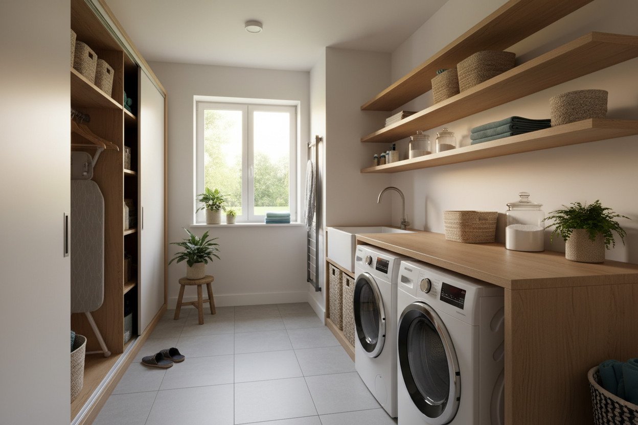 Jaką przestrzeń potrzebujesz na pralnię domową
