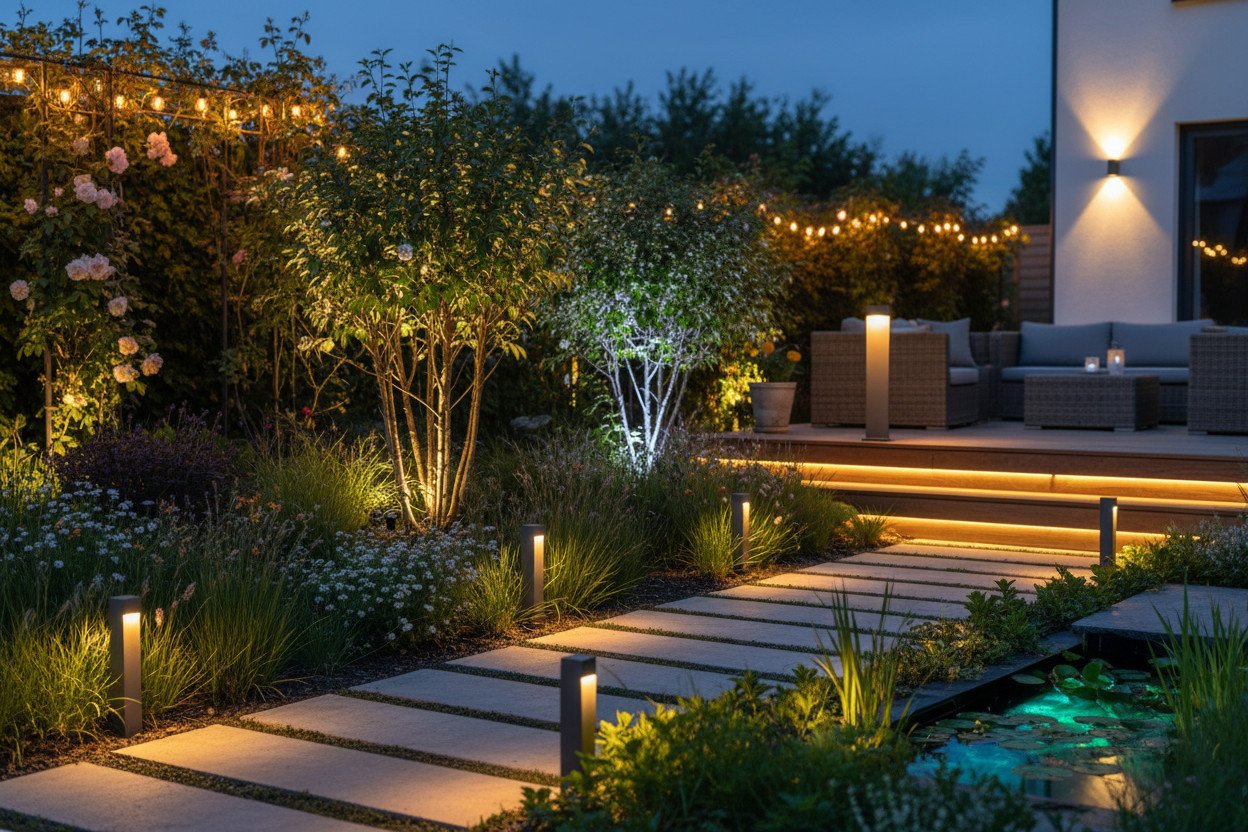 Lampy ogrodowe LED — rodzaje i zastosowania