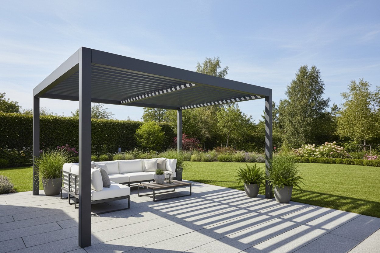 Pergola aluminiowa — trwałość i minimalistyczny design