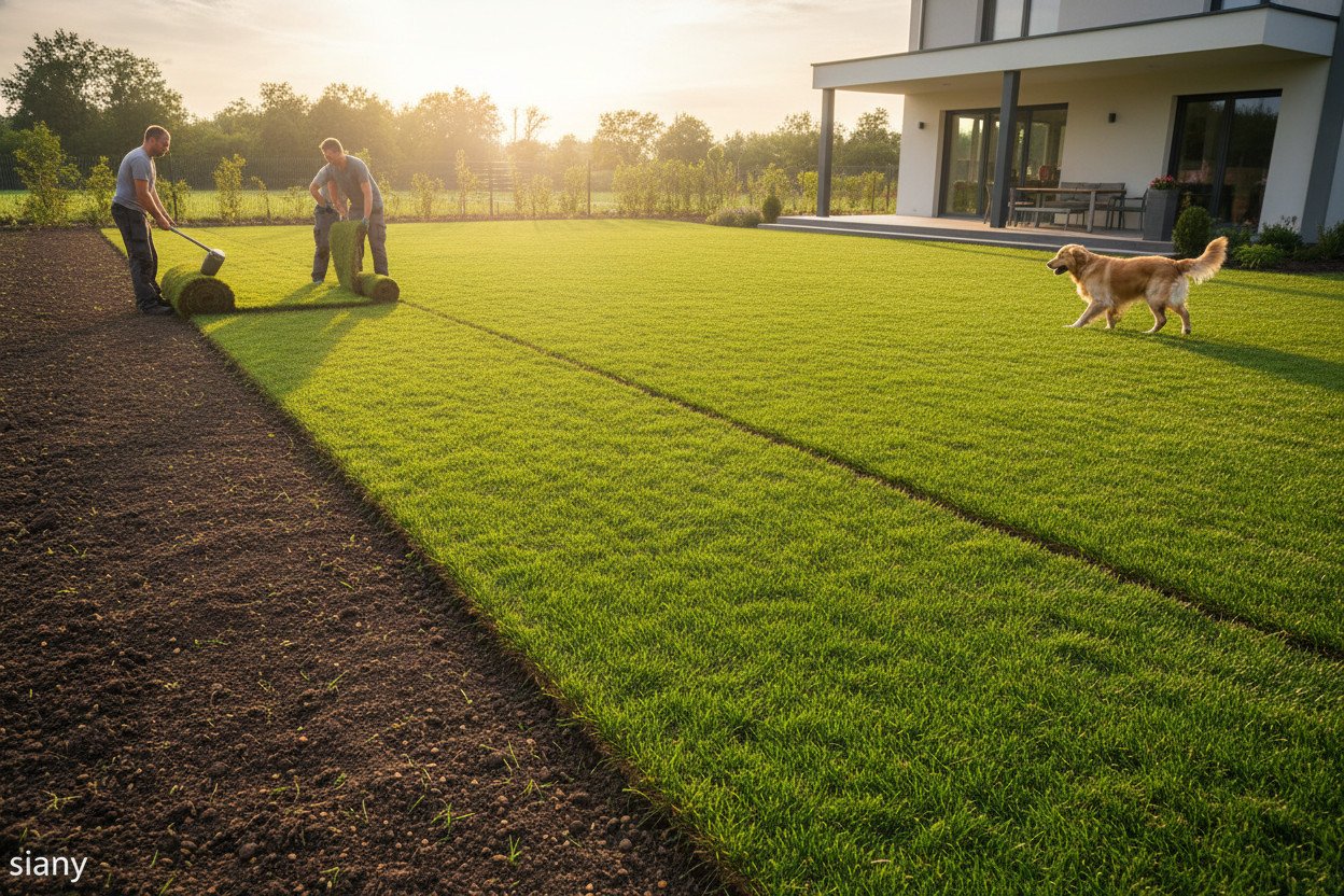 Trawa z rolki — kiedy natychmiastowy efekt ma sens