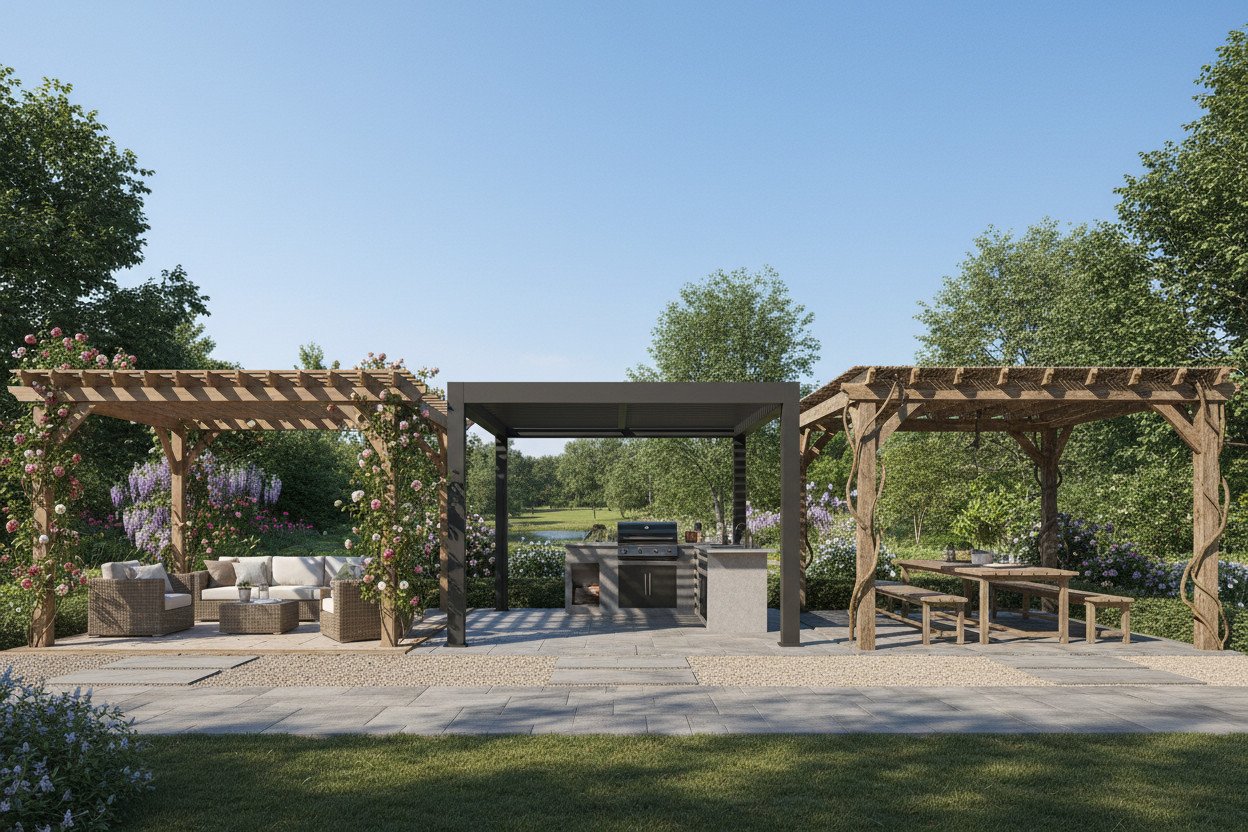 Typy pergoli ogrodowych — czym się różnią i do czego służą