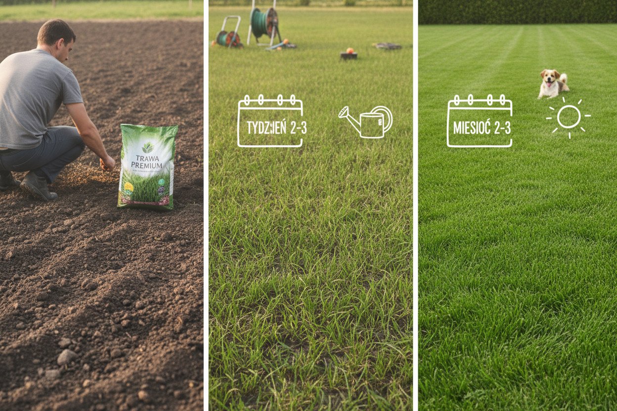 Zakładanie trawnika z siewu — harmonogram i cierpliwość