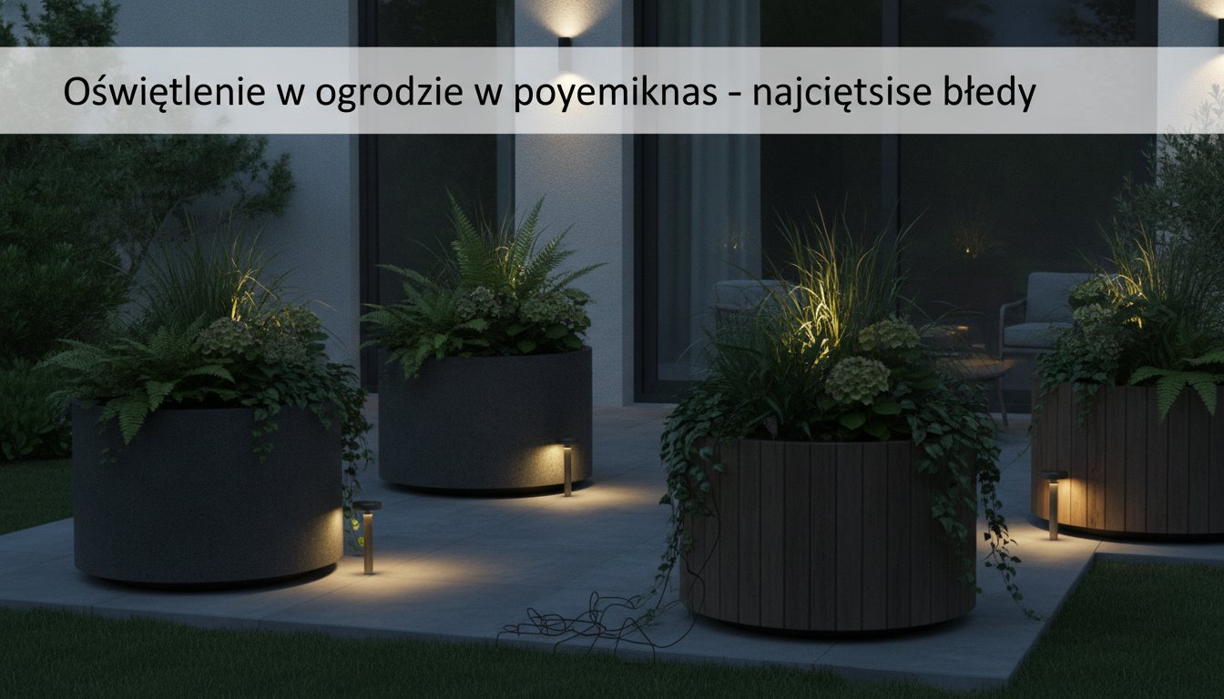 Oświetlenie w ogrodzie w pojemnikach – najczęstsze błędy
